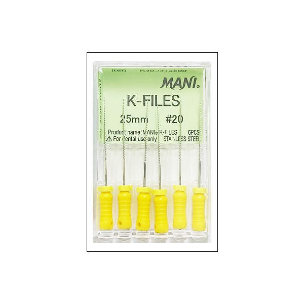 Mani K Files 25mm #8 Dental